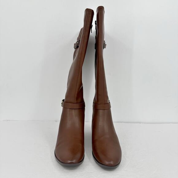 Naturalizer Womens Sahara Knee High Boot US 8 M EU 38.5 Wide Calf Dark Brown NIB - Picture 6 of 11